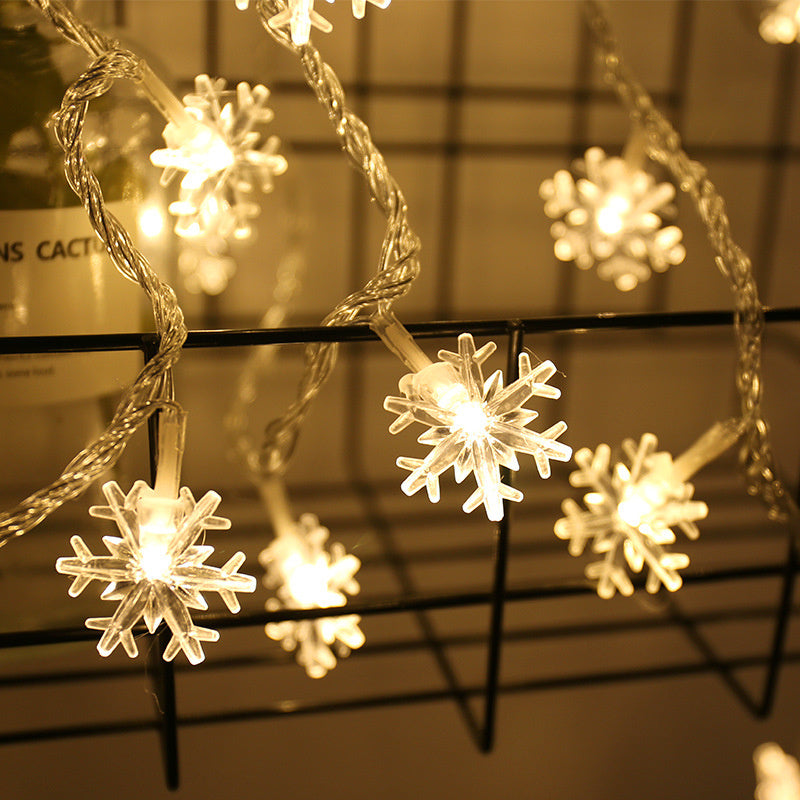 Guirlande Lumineuse Flocons de Neige – Ambiance Magique et Chaleureuse pour l’Hiver