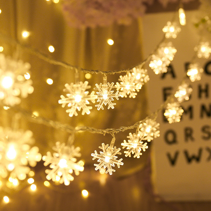 Guirlande Lumineuse Flocons de Neige – Ambiance Magique et Chaleureuse pour l’Hiver
