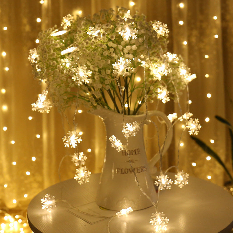 Guirlande Lumineuse Flocons de Neige – Ambiance Magique et Chaleureuse pour l’Hiver