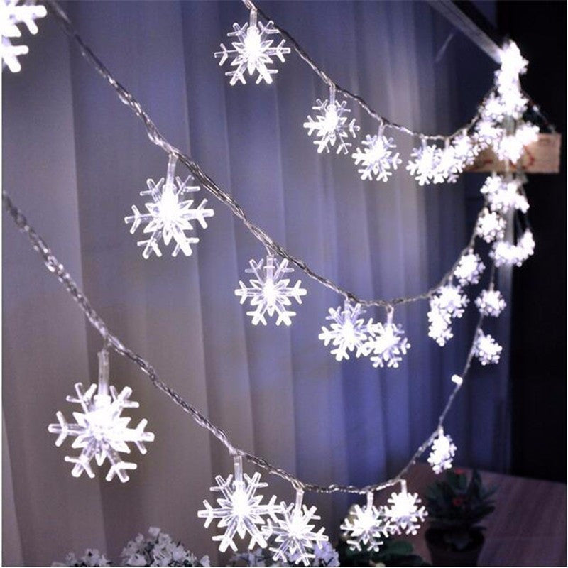 Guirlande Lumineuse Flocons de Neige – Ambiance Magique et Chaleureuse pour l’Hiver