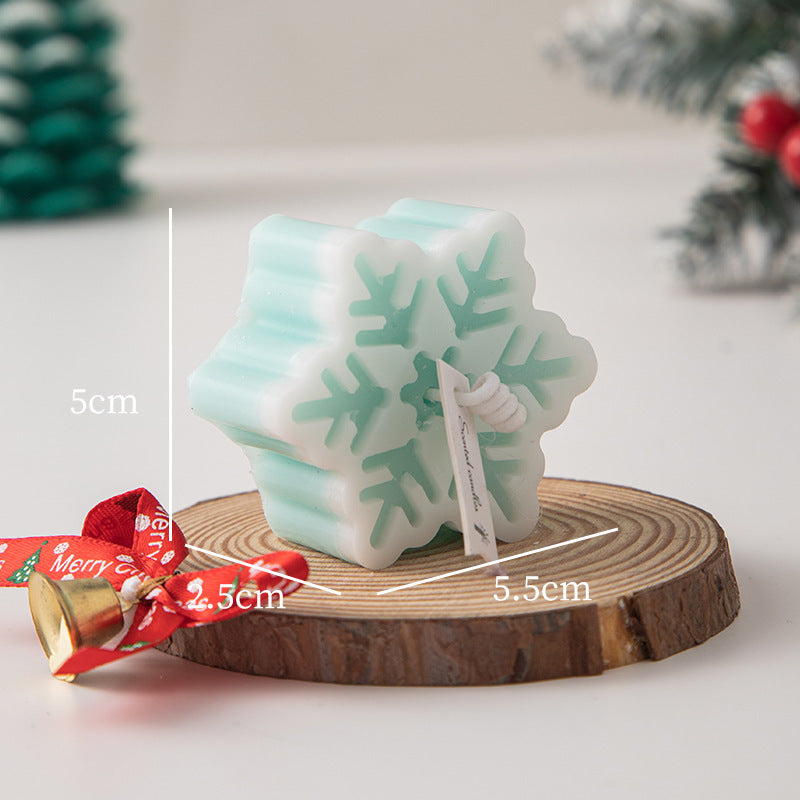 Bougie de Noël Aromathérapie – Flocon de Neige, Ambiance Cocooning et Cadeau Festif