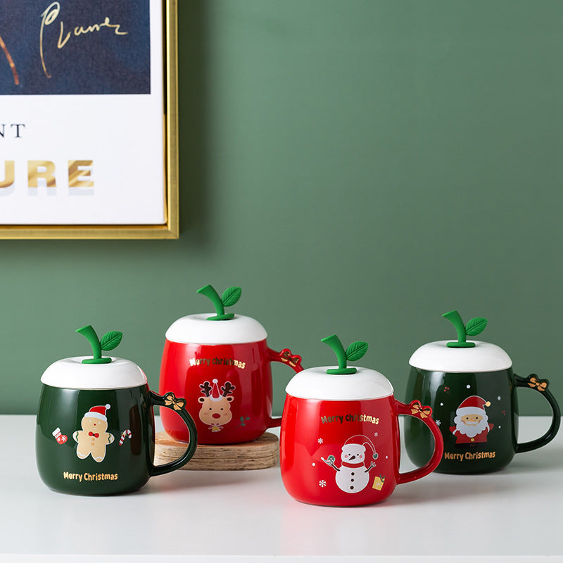 Mug de Noël en Céramique – Renne & Bonhomme de Neige, Design Hivernal et Douceur Festive