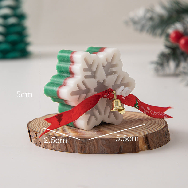 Bougie de Noël Aromathérapie – Flocon de Neige, Ambiance Cocooning et Cadeau Festif