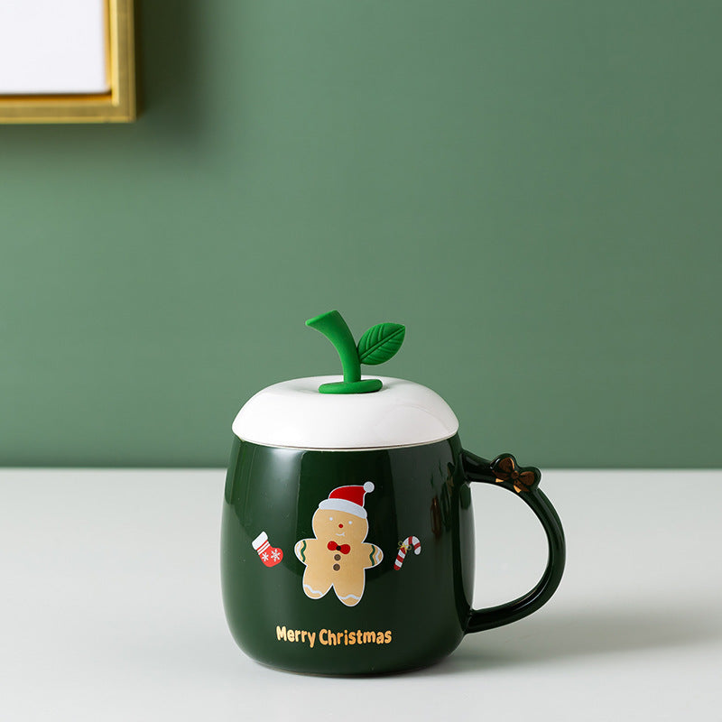 Mug de Noël en Céramique – Renne & Bonhomme de Neige, Design Hivernal et Douceur Festive