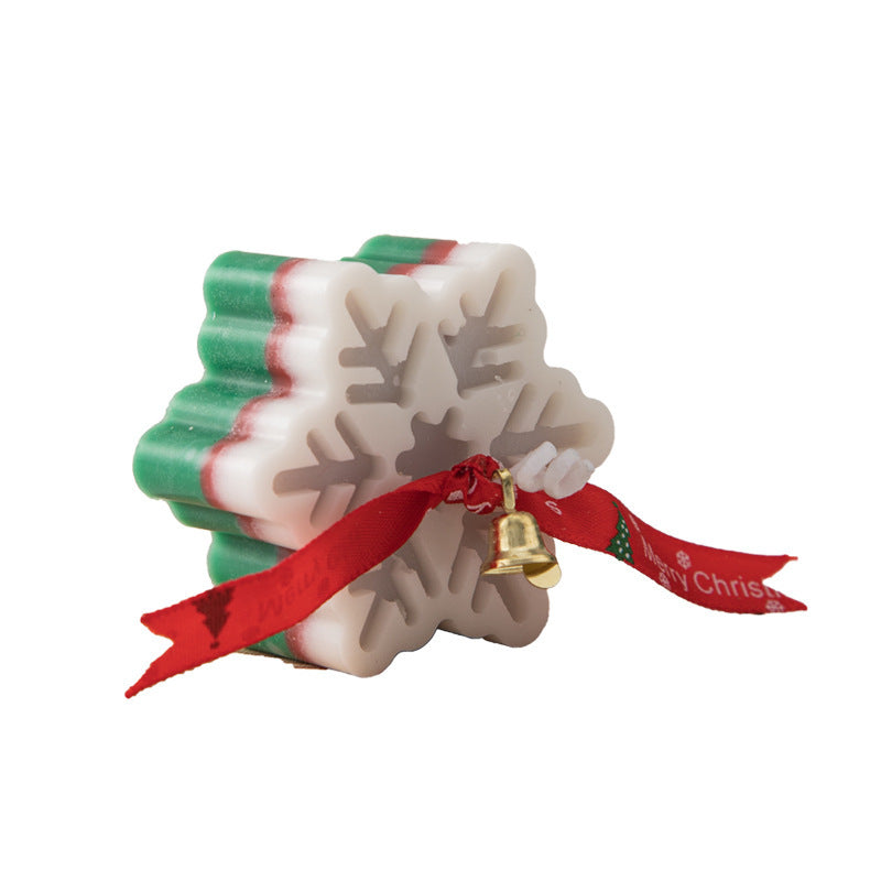 Bougie de Noël Aromathérapie – Flocon de Neige, Ambiance Cocooning et Cadeau Festif
