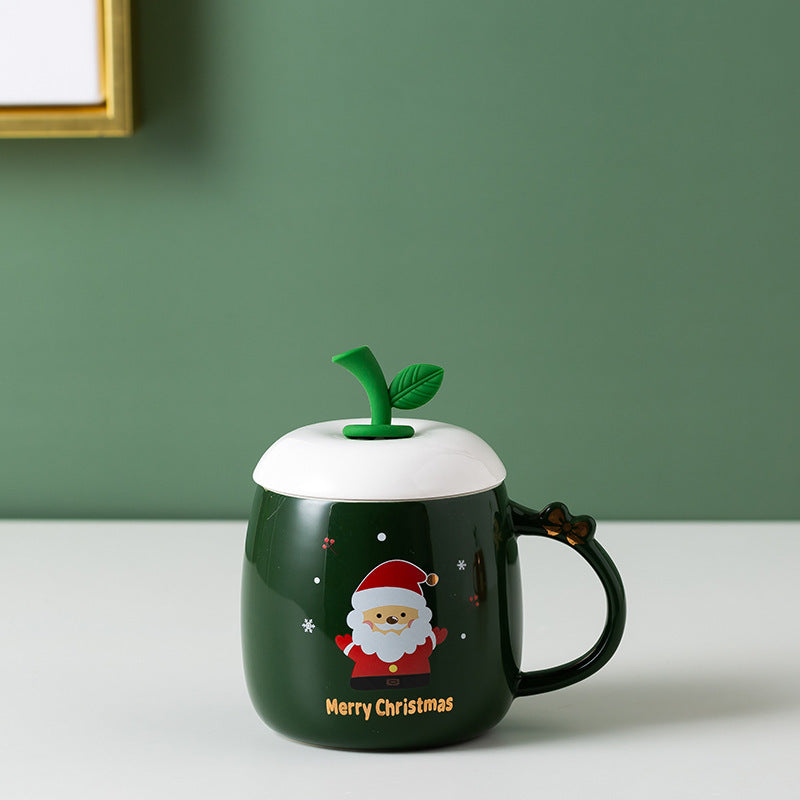 Mug de Noël en Céramique – Renne & Bonhomme de Neige, Design Hivernal et Douceur Festive